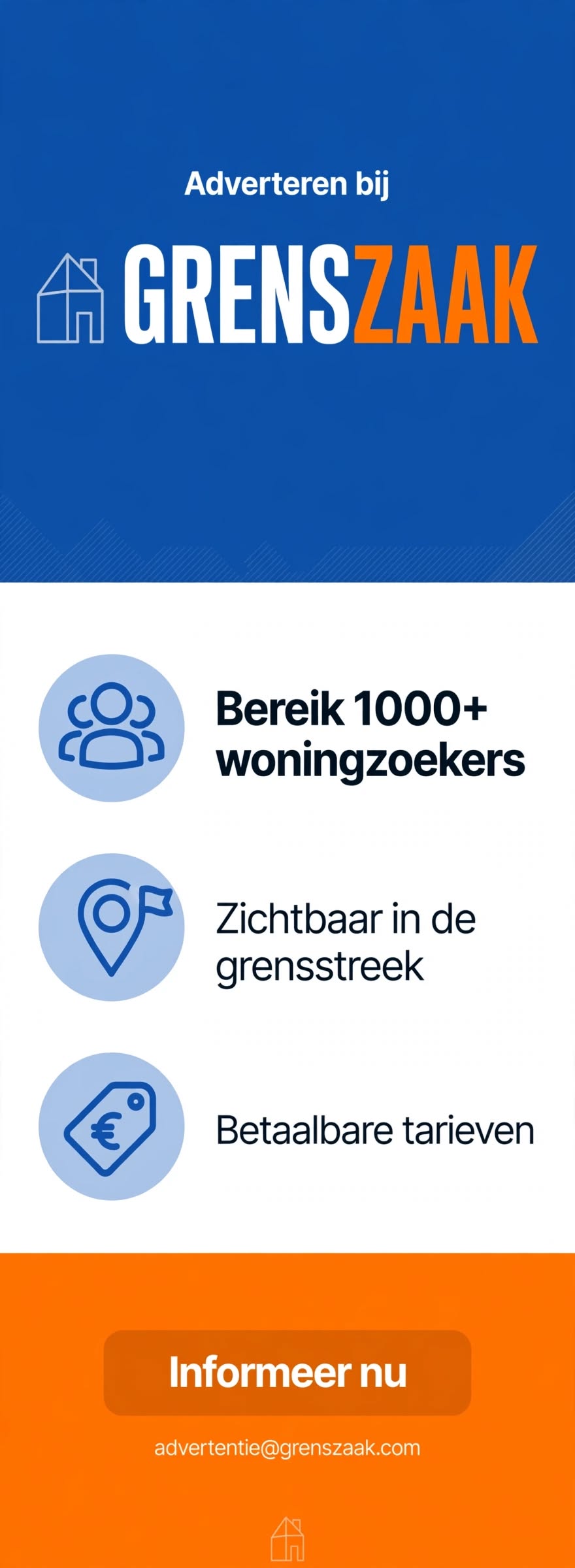 grenszaak advertentie werving